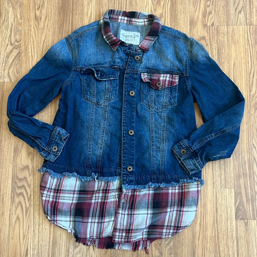 American Rag Jean Flannel jacket Shirt  US Medium